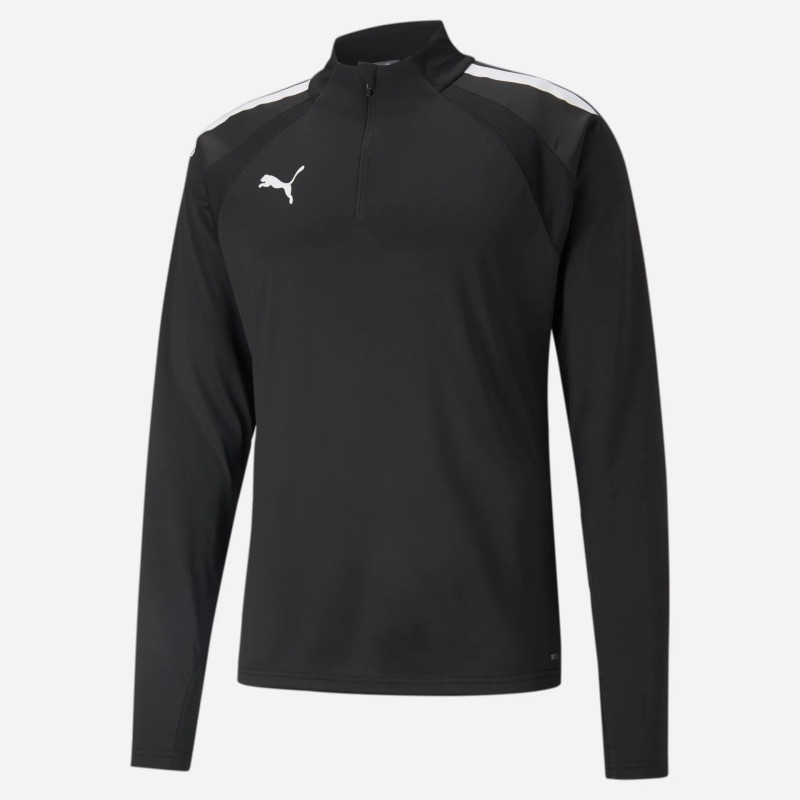 Haut d'entrainement 1/4 Zip Puma teamLIGA Noir pour Homme | EKINSPORT