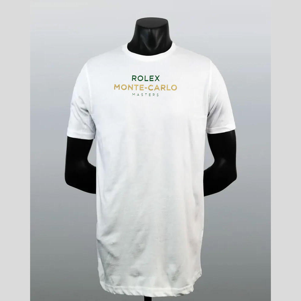 Maglietta poster Rolex Monte-Carlo Masters bianca per bambini | EKINSPORT