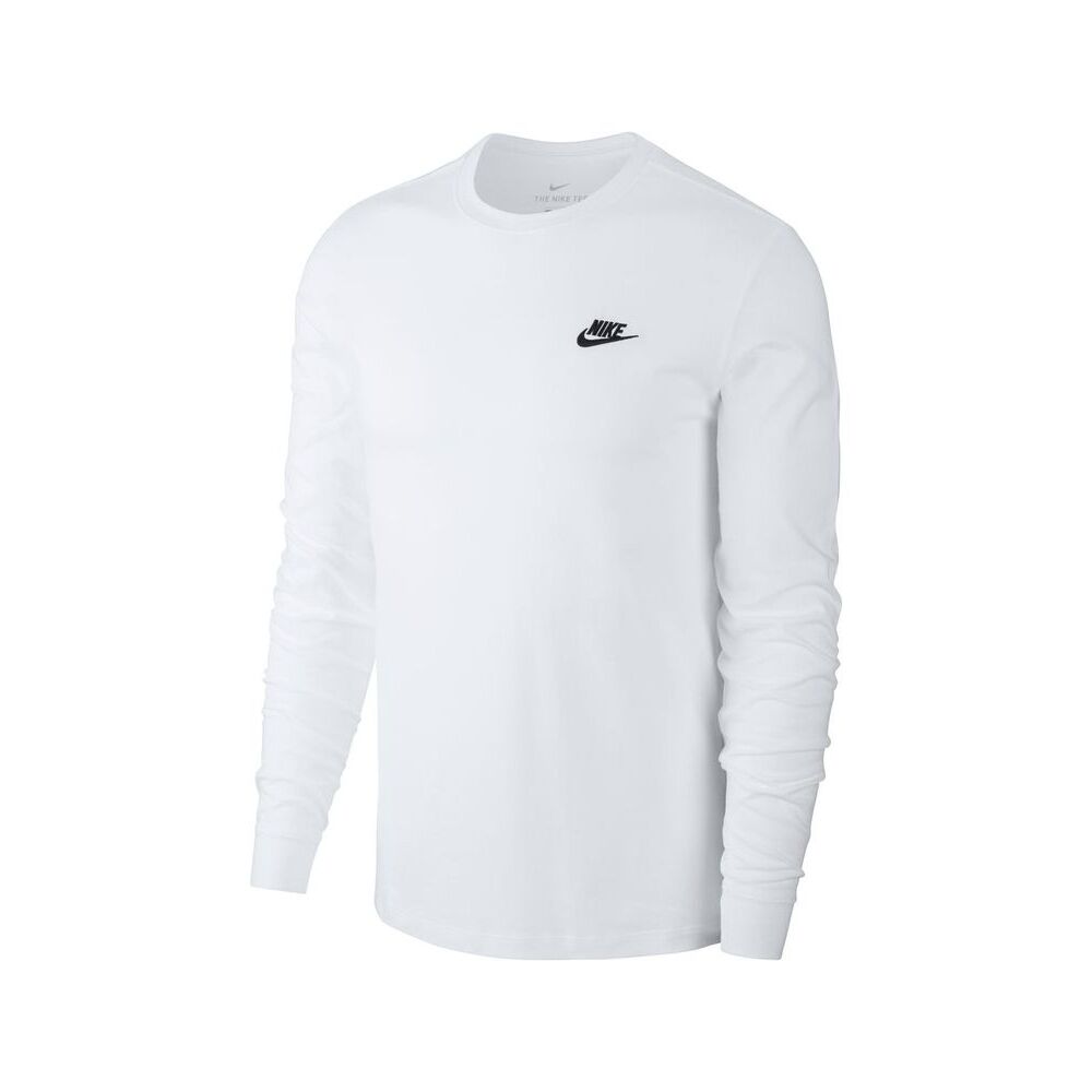 T Shirt manche longue Nike Sportswear pour Homme AR5193 100 Blanc EKINSPORT