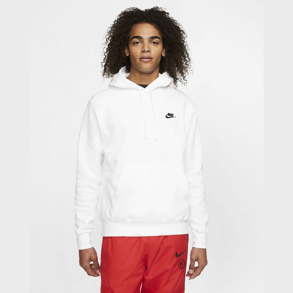 Sweat capuche Nike Fleece Sportswear pour Homme - BV2654-100 - Blanc