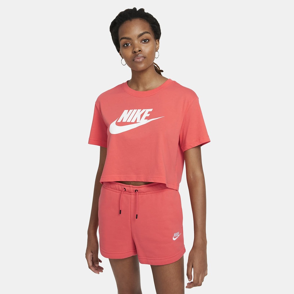 T-Shirt court crop top Nike Sportswear Essential pour Femme - BV6175-814 -  Orange Saumon