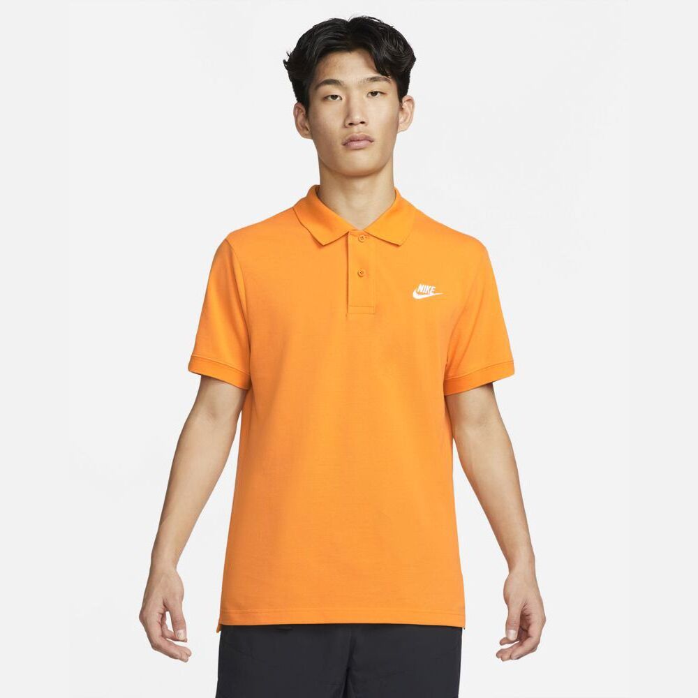 Orange nike cheap polo shirt