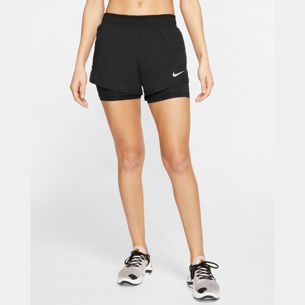 Short Nike Running 2-en-1 Noir pour Femme