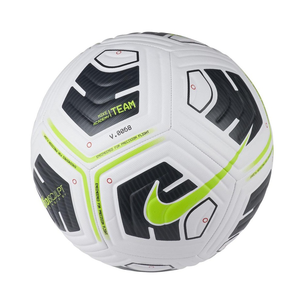 Nike Academy Team Football Bianco e giallo fluorescente EKINSPORT