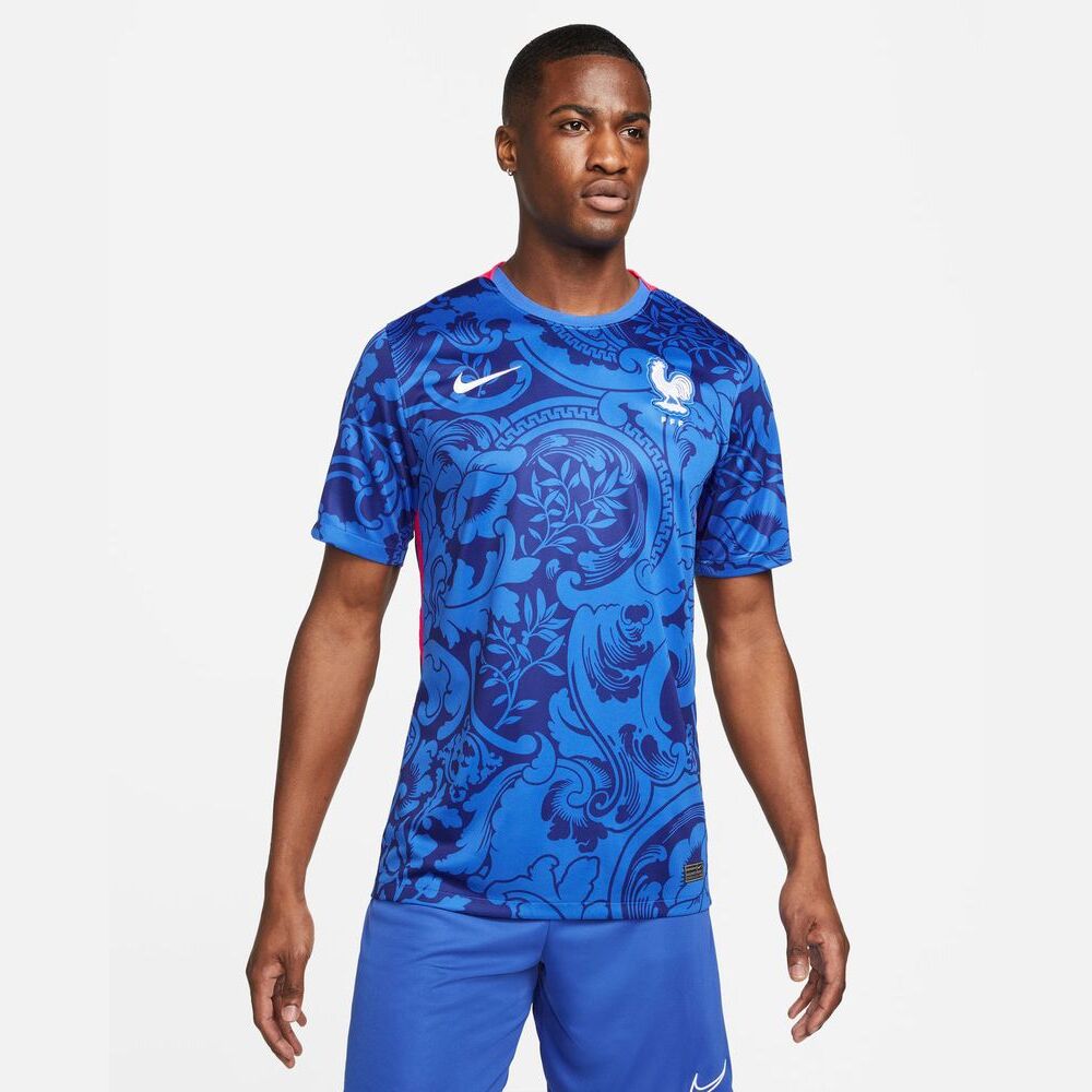 Equipe de FRANCE de football Maillot FFF Manche courte- Collection  Officielle Bleu Taille S : : Sports et Loisirs