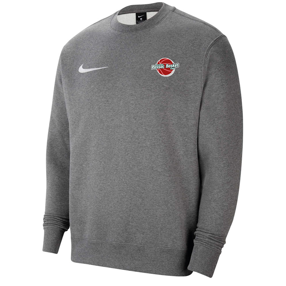 Sweat ?� col rond Gris pour Homme - Entente PESSAC Basket Club | EKINSPORT