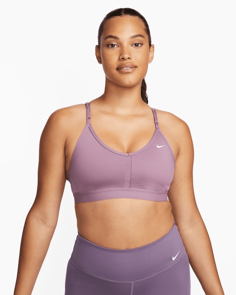 Nike Yoga Womens Dri-FIT Tee Purple XS