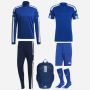 Pack adidas Squadra 21 (6 pièces) | Haut d'entrainement 1/4 zip + Pantalon de survêtement + Maillot + Short + Chaussettes + Sac à dos|