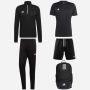 Pack adidas Entrada 22 (5 pièces) | Haut d'entraînement 1/4 zip + Pantalon de survêtement + Maillot + Short + Sac à dos |