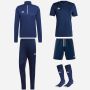 Pack adidas Entrada 22 (5 pièces) | Haut d'entraînement 1/4 zip + Pantalon de survêtement + Maillot + Short + Chaussettes |