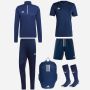Pack adidas Entrada 22 (6 pièces) | Haut d'entraînement 1/4 zip + Pantalon de survêtement + Maillot + Short + Chaussettes + Sac à dos |