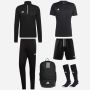 Pack adidas Entrada 22 (6 pièces) | Haut d'entraînement 1/4 zip + Pantalon de survêtement + Maillot + Short + Chaussettes + Sac à dos |