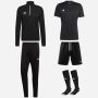 Pack adidas Entrada 22 (5 pièces) | Haut d'entraînement 1/4 zip + Pantalon de survêtement + Maillot + Short + Chaussettes |