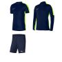 Ensemble Nike enfant Pack 3 pièces Maillot Academy 23 Haut 1/4 zip Academy 23 Short Park III DR1343 DR1352 BV6865