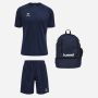 pack hummel essential 3 pieces maillot short sac a dos
