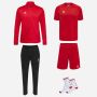 pack hummel essential 5 pieces maillot short chaussettes courtes veste pantalon de survetement