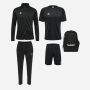 pack hummel essential 5 pieces maillot short veste pantalon de survetement sac a dos