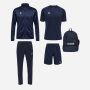 pack hummel essential 5 pièces maillot short veste de survêtement pantalon de survêtement sac à dos