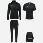 pack hummel essential 4 pièces maillot haut 1/2 zip pantalon de survêtement sac à dos