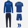 pack hummel essential 5 pièces maillot short chaussettes courtes haut 1/2 zip pantalon de survêtement 