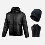 pack hiver nike academy pro 24 pour homme veste gants bonnet noir
