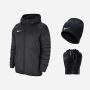 pack hiver nike team fall pour homme veste gants bonnet noir