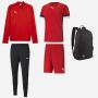ensemble puma teamgoal 5 pieces zip pantalon maillot short sac