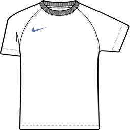Blanc & Bleu Royal