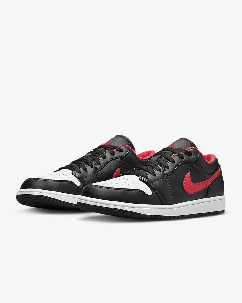 Shoes Nike Jordan 1 Low Black Red for Men 553558 063 EKINSPORT