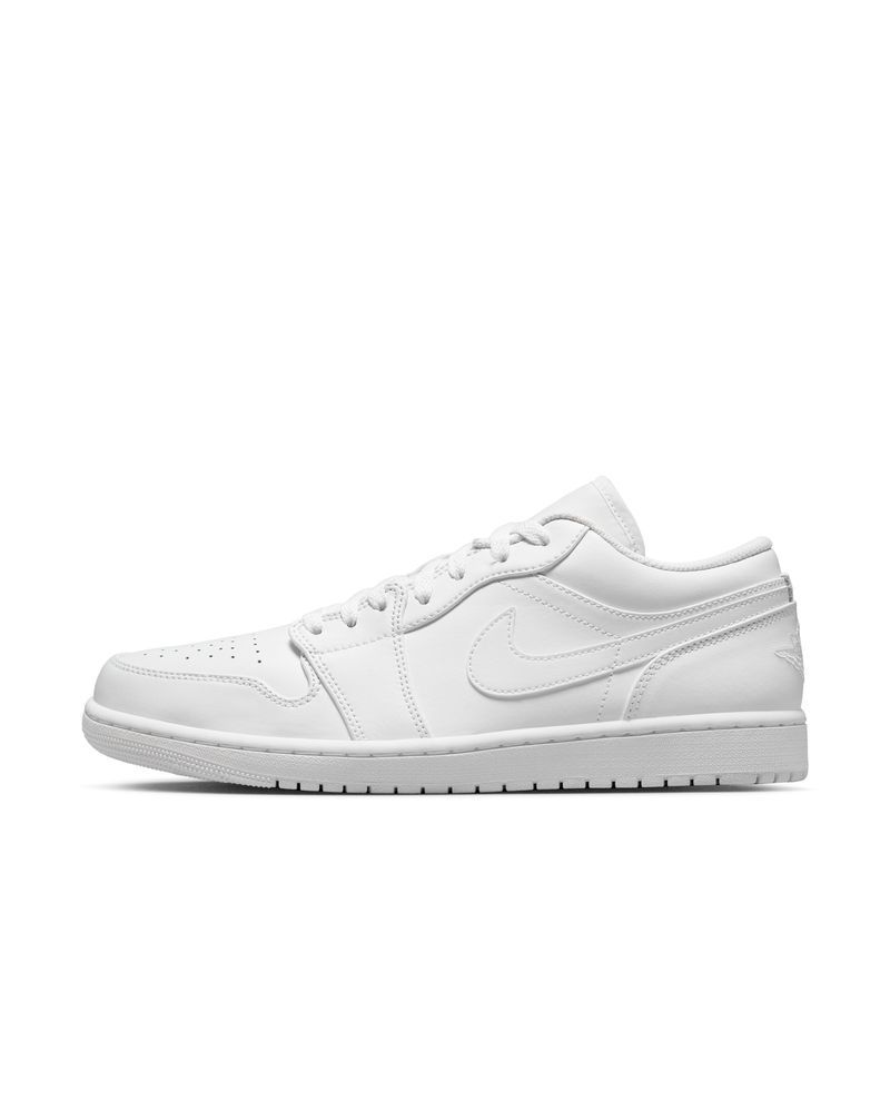chaussures nike air jordan 1 low blanches pour homme 553558 136