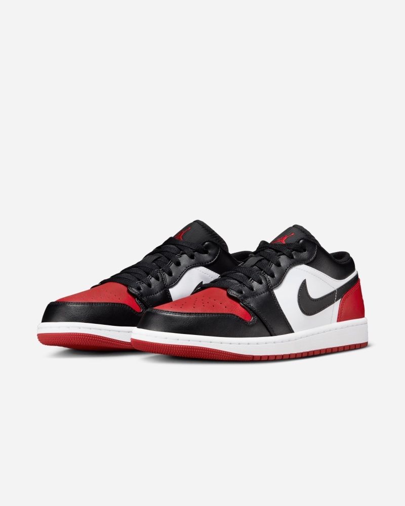 Nike Air Jordan 1 Low White Black Red shoes for men EKINSPORT
