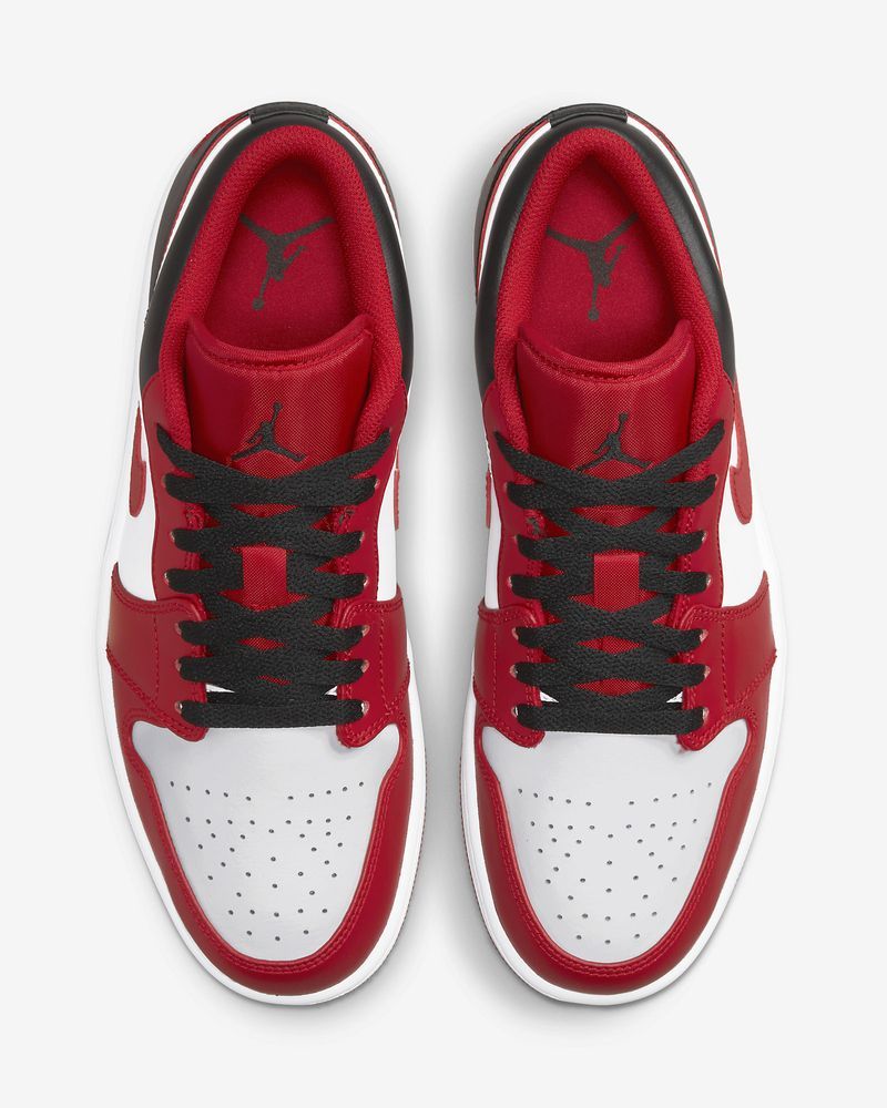 Zapatillas Nike Jordan 1 Low Blanco y Rojo para Hombre 553558