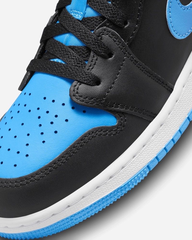 Chaussures Nike Jordan 1 Low Noir Bleu pour enfant EKINSPORT