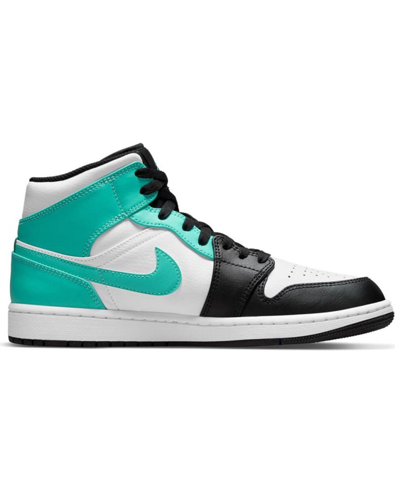 Jordan 1 mid sales bleu et blanche