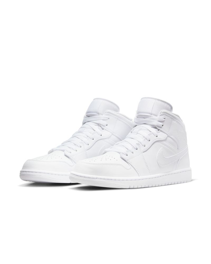 Chaussures Air Jordan 1 Mid Blanc pour Homme 554724 136 EKINSPORT