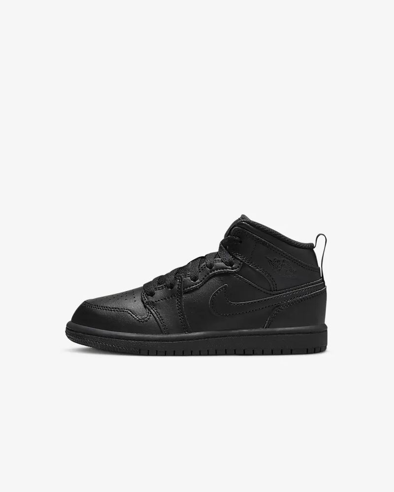 Nike Air Jordan 1 Mid Femme Enfant 36 37 38 39 40 Chaussures École Noir  Enfant