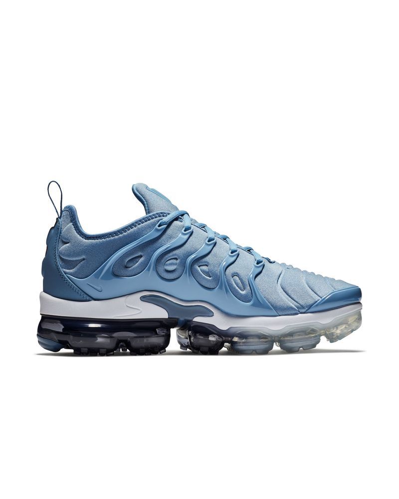 Vapormax plus 2025 blanche et bleu