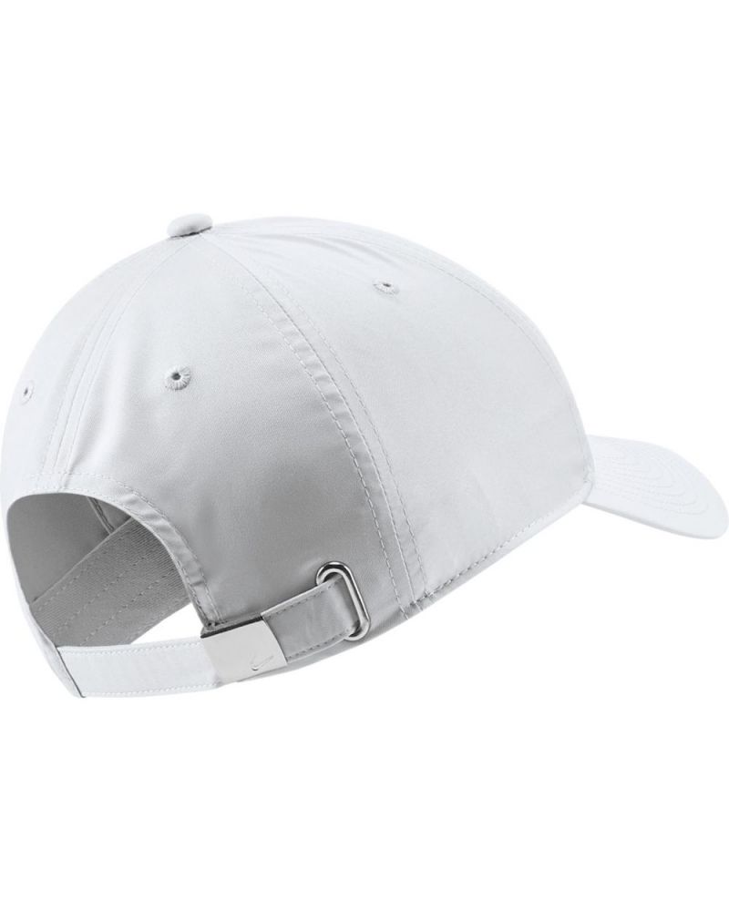 NIKE Casquette Swoosh Métal - Adulte - Blanc