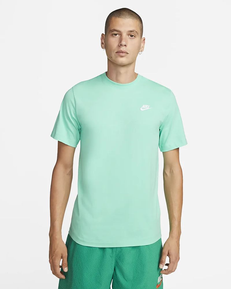 Nike Sportswear Club Men's 100% Cotton T-Shirt - AR4997-369 - Mint