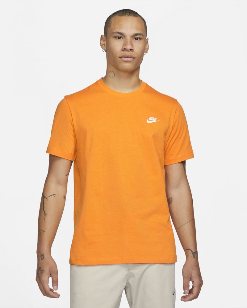T shirt on sale nike orange homme