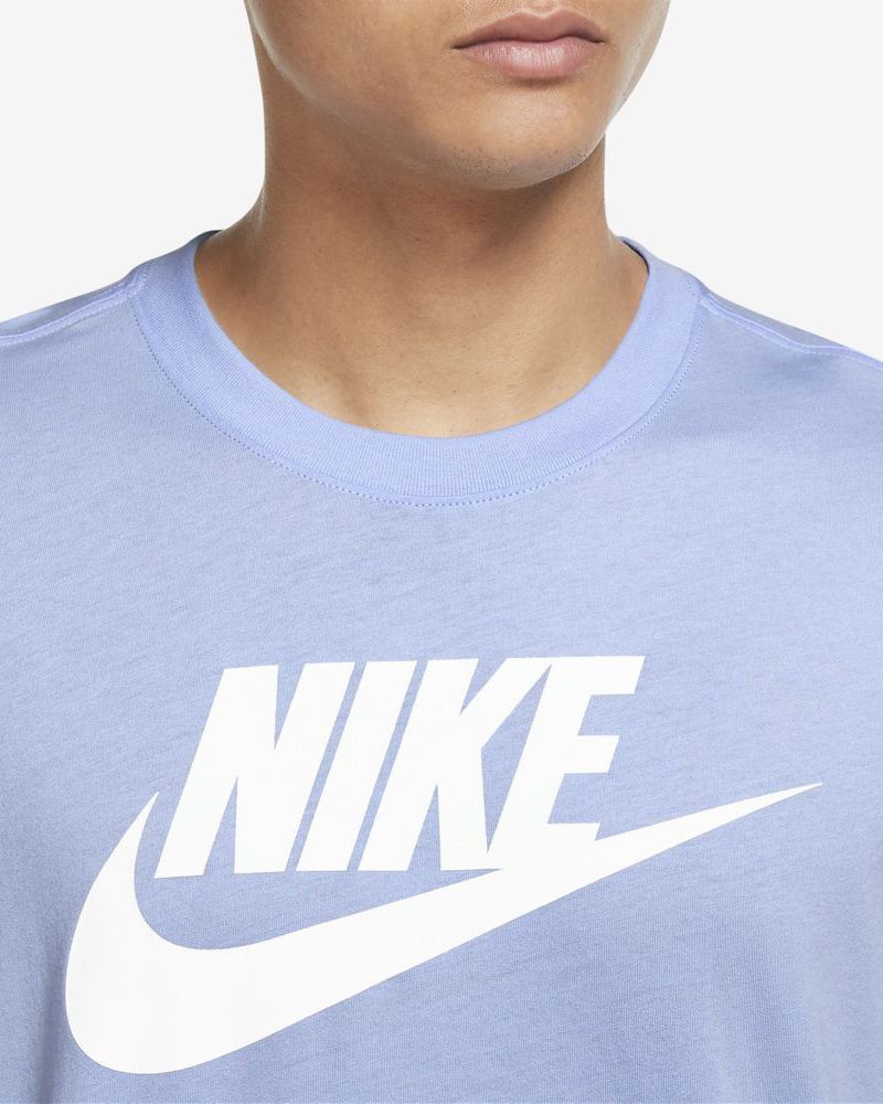 T-Shirt Nike Sportswear 100% Coton pour Homme - AR5004-549 - Bleu Marine &  Blanc