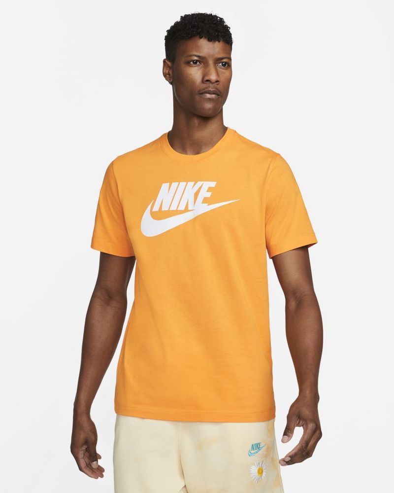 Nike t shirt orange logo outlet