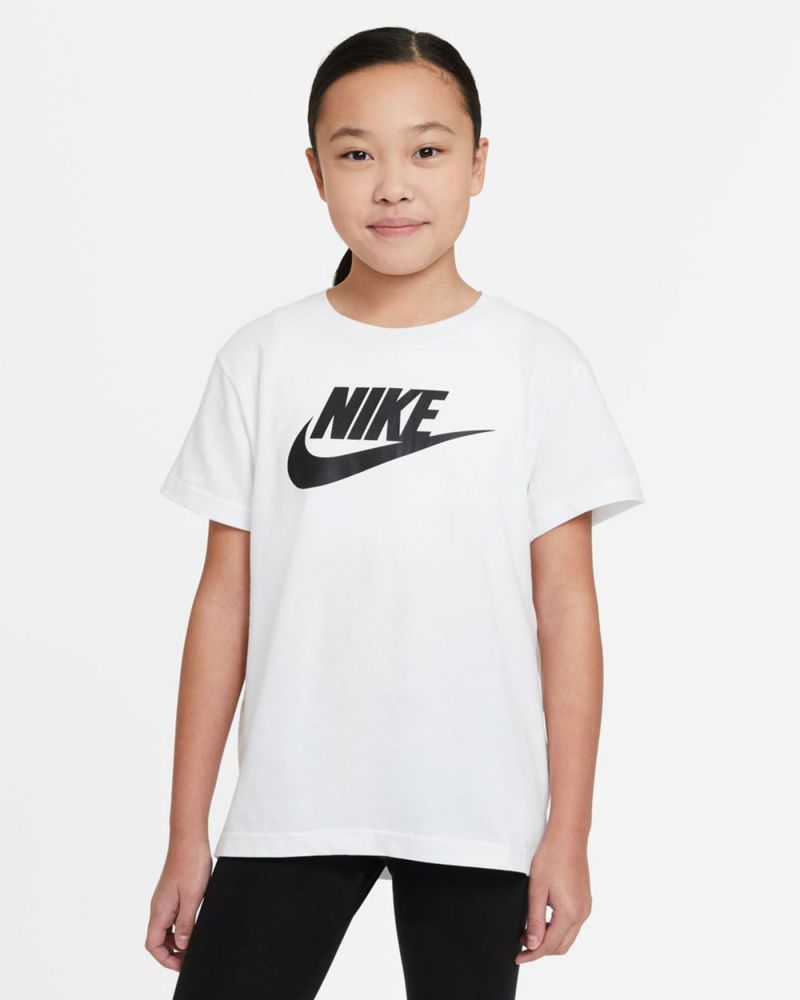 T shirt Nike Sportswear Blanc pour Enfant AR5088-112