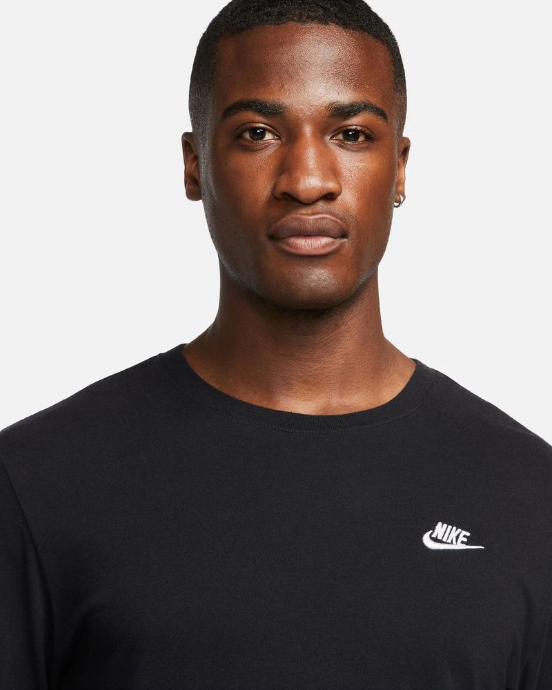 T shirt manche longue noir 2025 homme