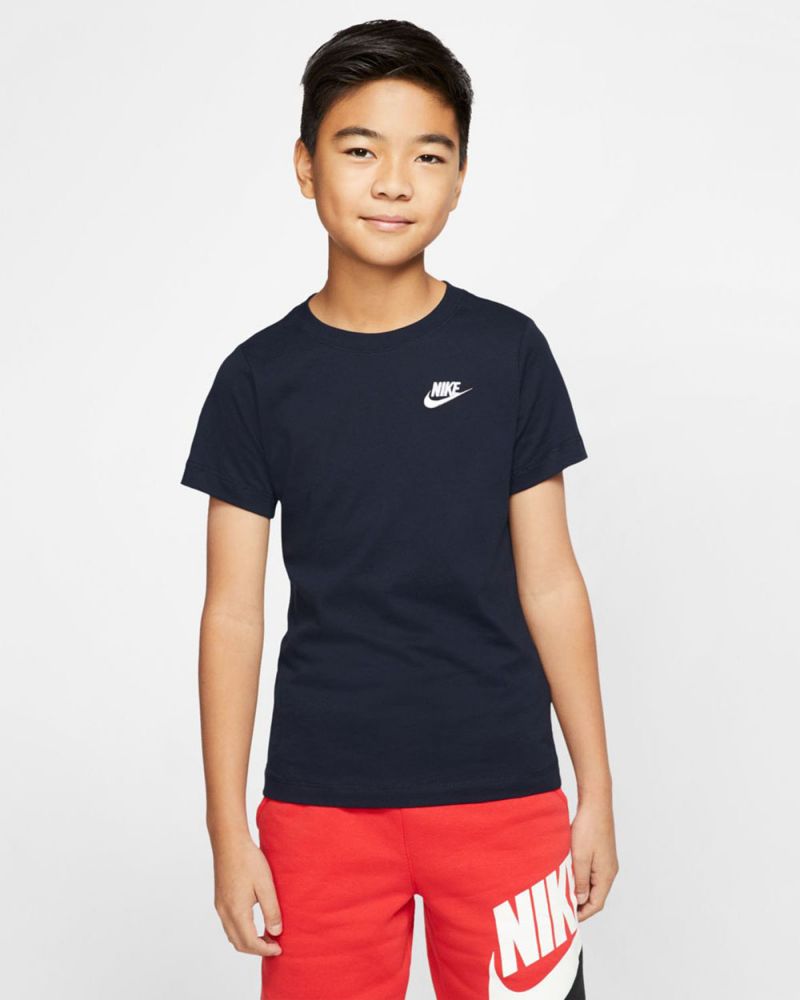 T-shirt Nike Sportswear Bleu Marine pour Enfant AR5254-451