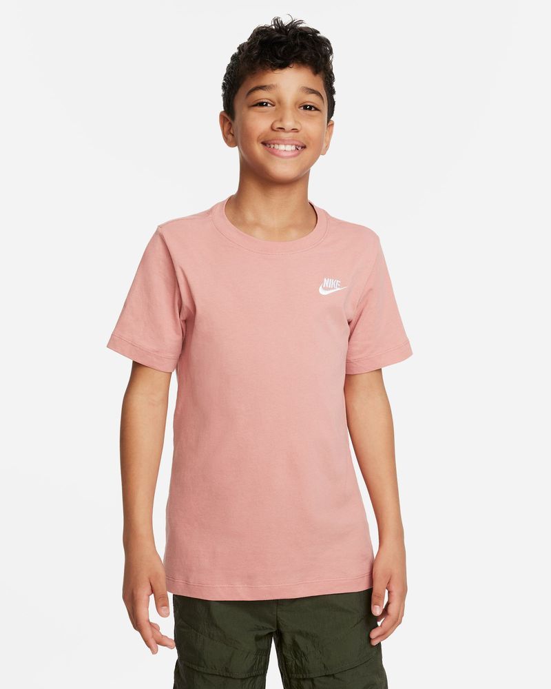 T-shirt Nike Sportswear Rouge Clair pour Enfant – AR5254-618