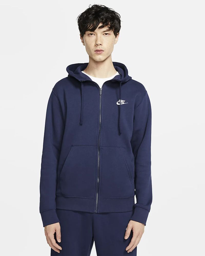 Navy blue nike fleece store