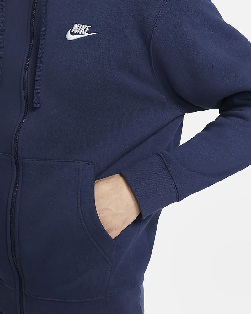 navy blue nike zip up