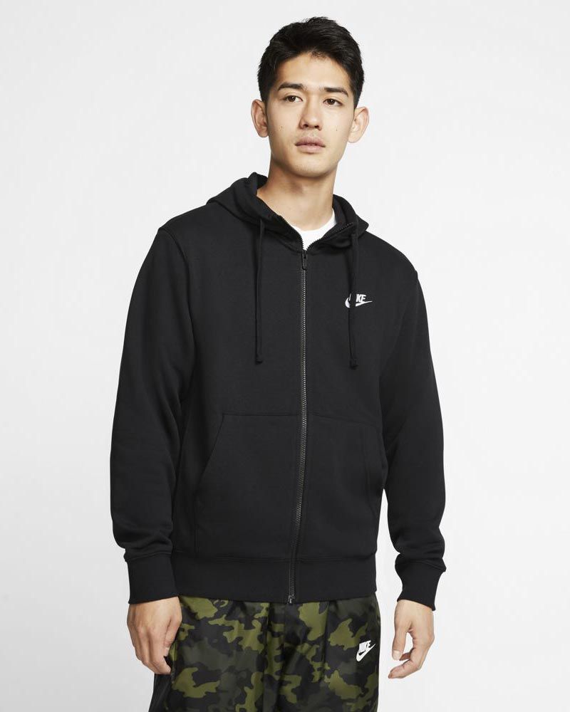 Nike nsw club hotsell hoodie full zip camouflage
