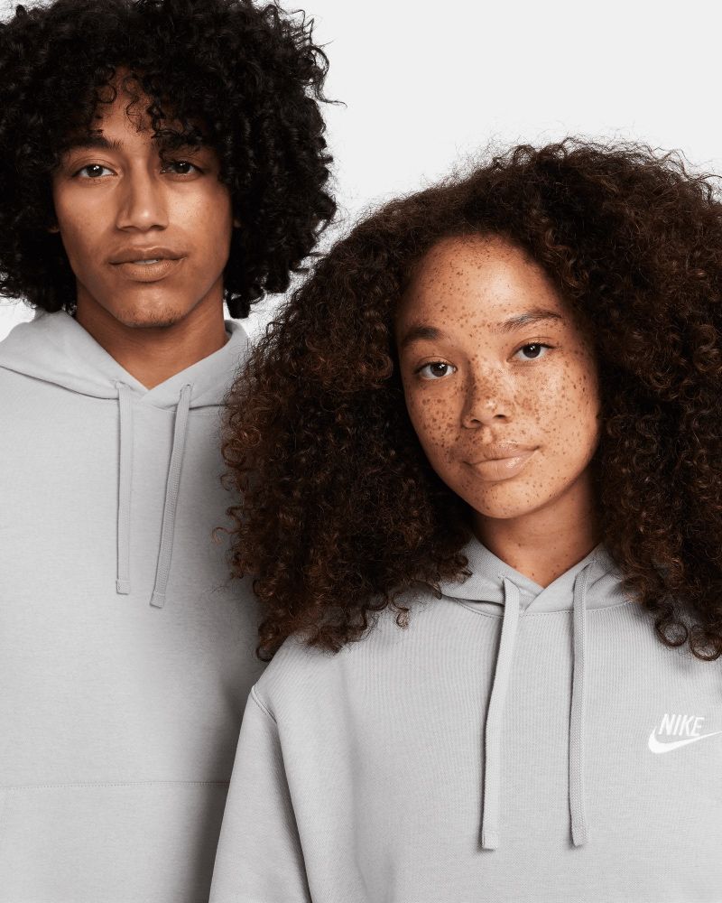 Men s Nike Sportswear Club Fleece Hoody Heather Grey EKINSPORT